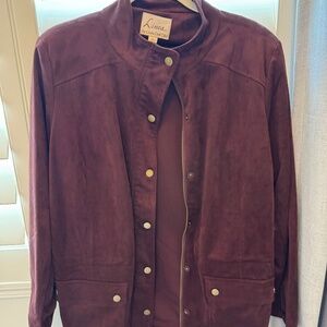 Linea Del Olio Faux Suede Jacket (new)